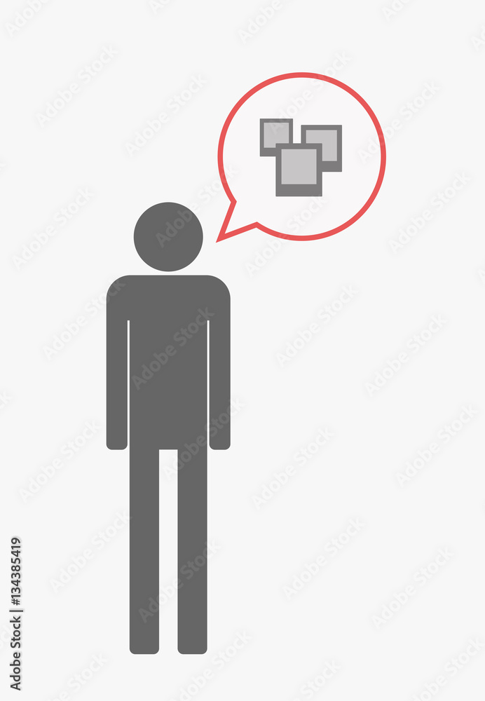 Isolated pictogram with a few photos Isolated pictogram with a few photos