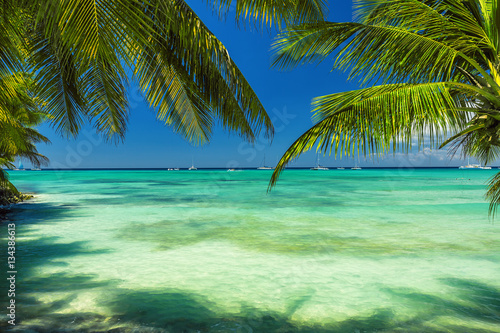 Carribean sea, beautiful panoramic view