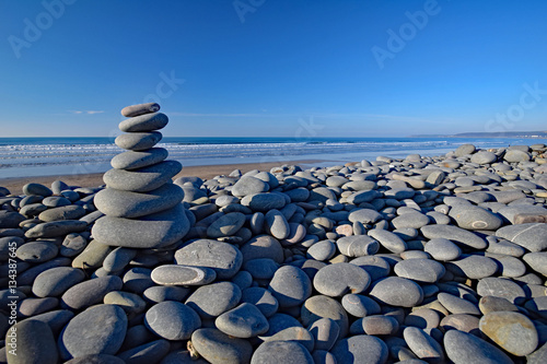 Photography Stones balanced on the Pebble Ridge