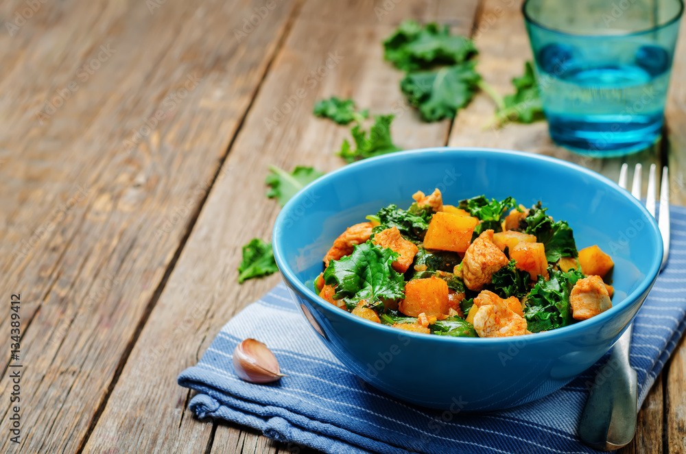 Kale sweet potato chicken stew Kale sweet potato chicken stew