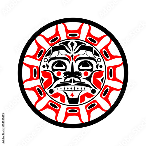 Vector illustration of the sun symbol