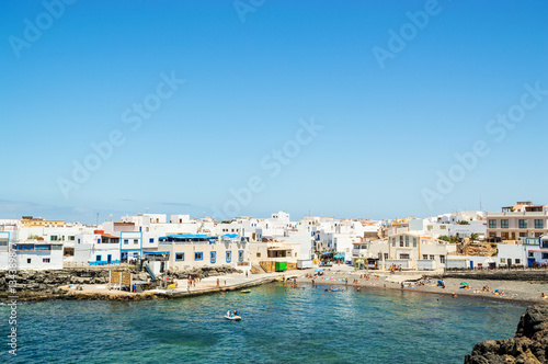 fishing village of el cotillo at fuerteventura canary island, spain photo