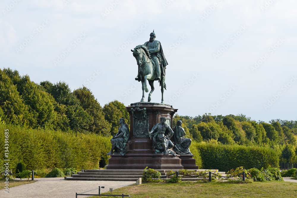 Friedrich Franz II monument at Schwerin Palace, Germany