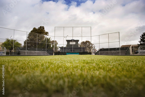 Empty baseball field