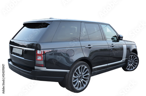 Luxury SUV car isolated