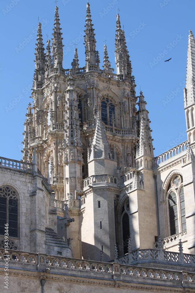 Torre de la catedral de Burgos, España