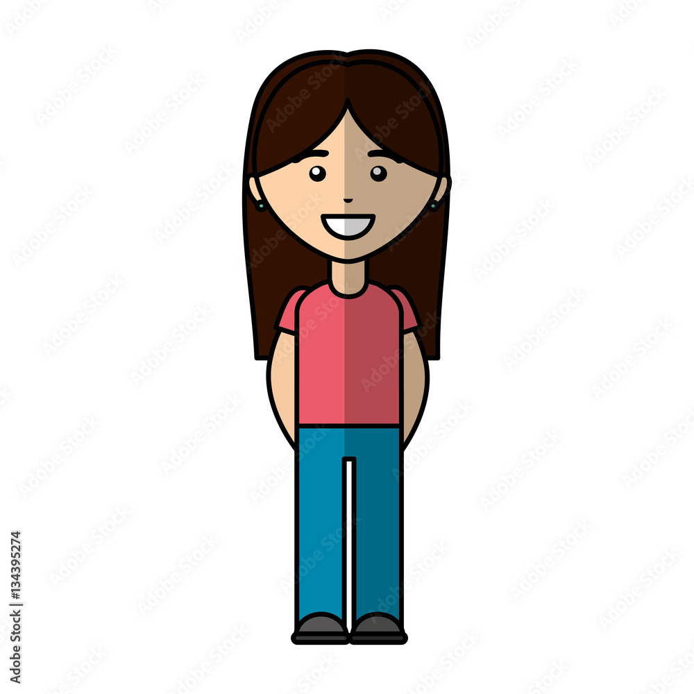 young woman avatar character vector illustration design young woman avatar character vector illustration design