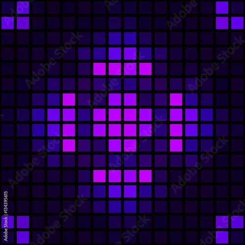 Dark violet or pink cubes square tile design