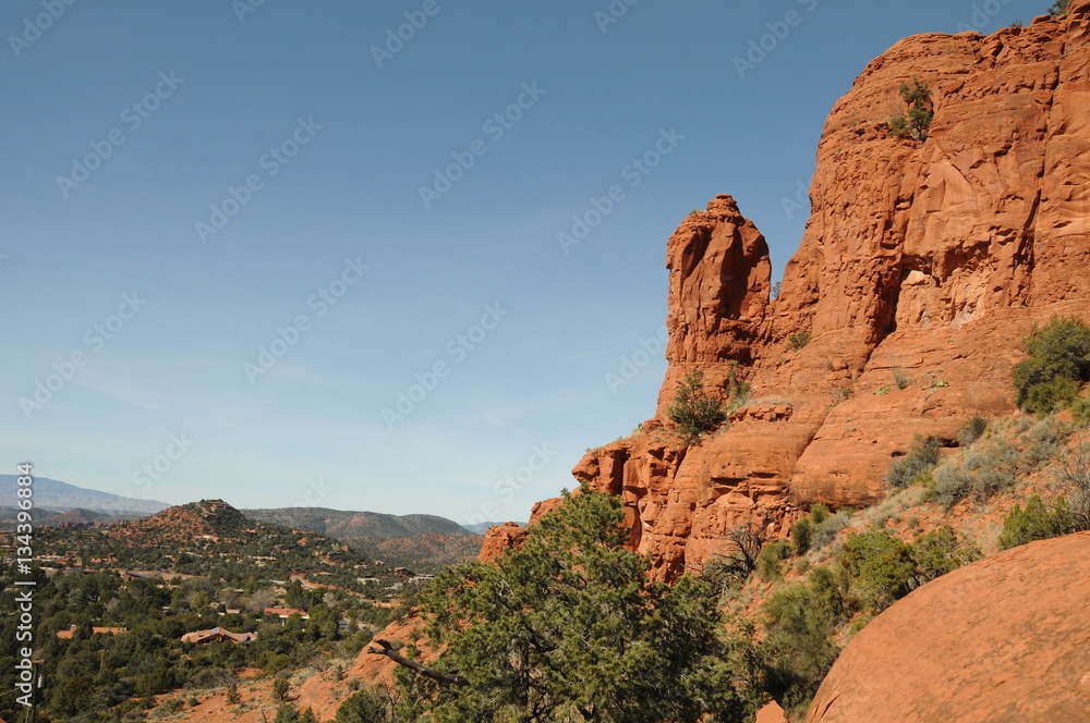 Arizona mountain and desert skyline