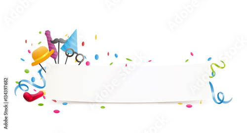 Masken Verkleidung Banner