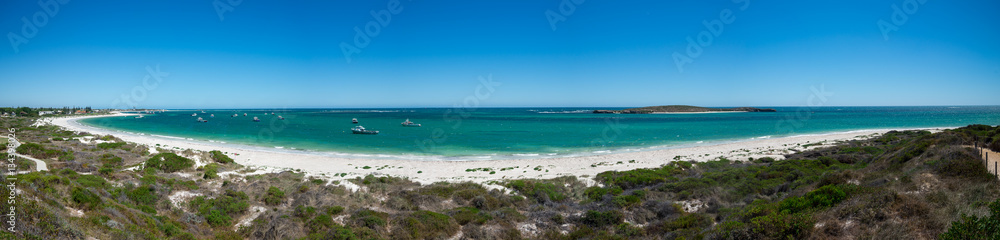 Panoramic view of Lancelin beach in Western Australia Panoramic view of Lancelin beach in Western Australia