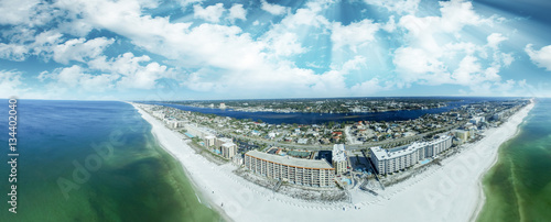Photos Fort Walton Beach aeial view at sunset