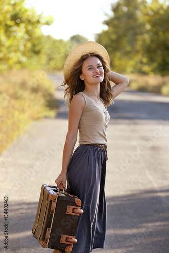 Beautiful young woman with ...