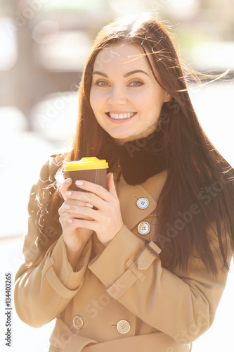 Beautiful young woman with ...