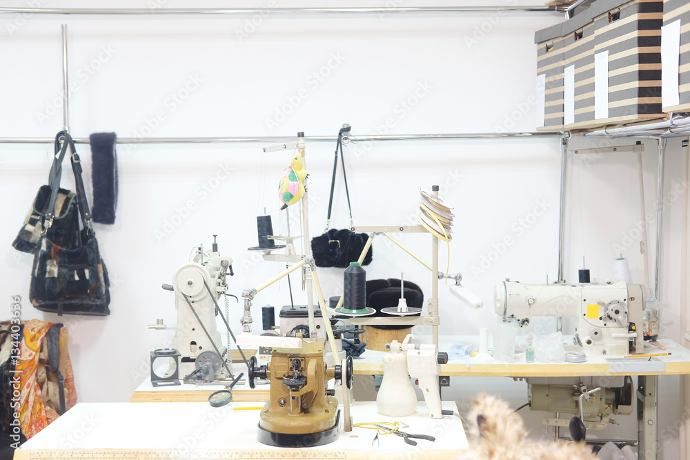 The image of sewing machine The image of sewing machine
