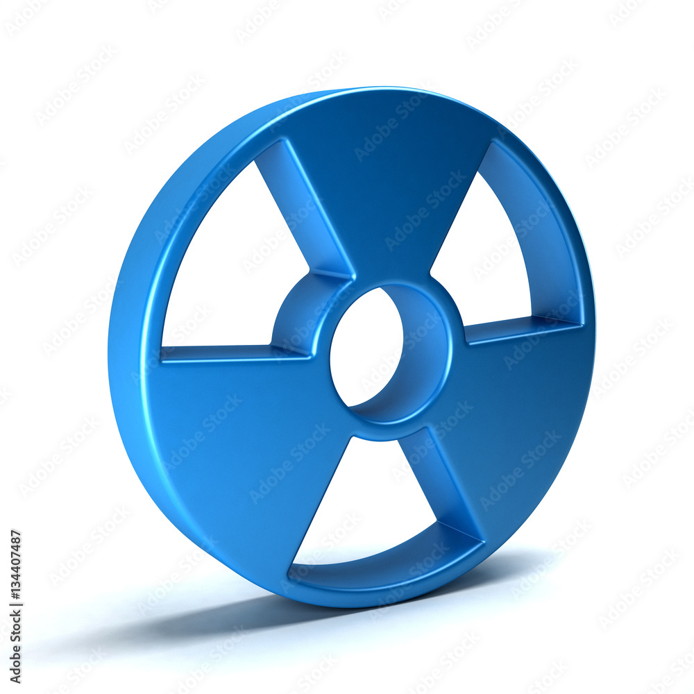 Radioactive Symbol. 3D Rendering Illustration Radioactive Symbol. 3D Rendering Illustration