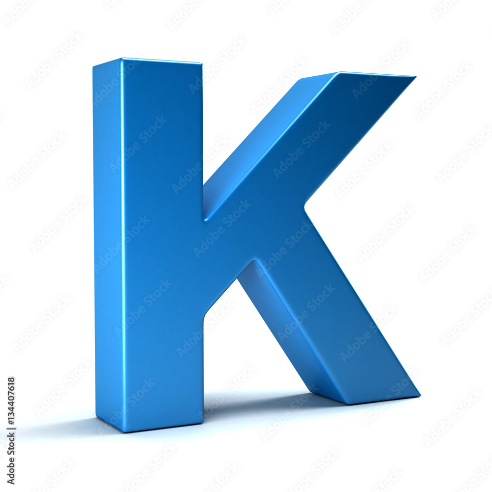 K Letter Icon. 3D Render Illustration K Letter Icon. 3D Render Illustration