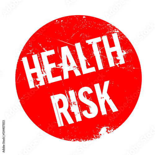 Health Risk rubber stamp