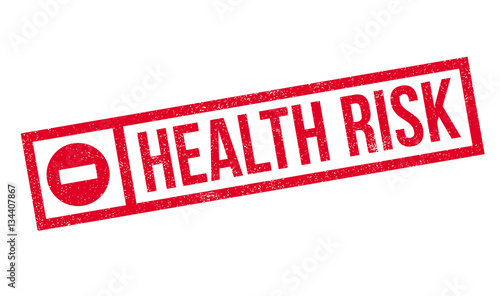 Health Risk rubber stamp
