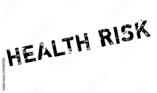 Health Risk rubber stamp
