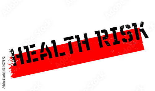 Health Risk rubber stamp