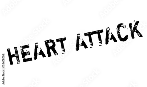 Heart Attack rubber stamp