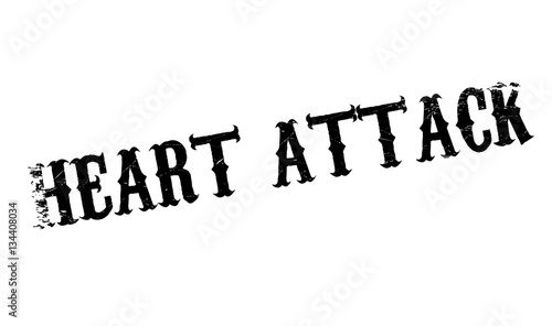 Heart Attack rubber stamp
