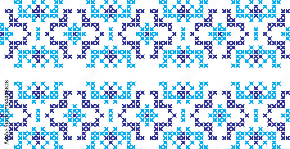 Embroidered cross-national pattern Embroidered cross-national pattern
