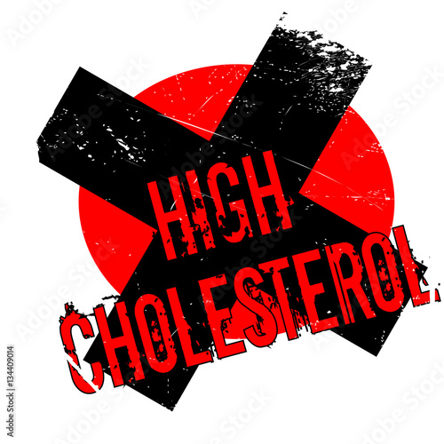 High Cholesterol rubber stamp