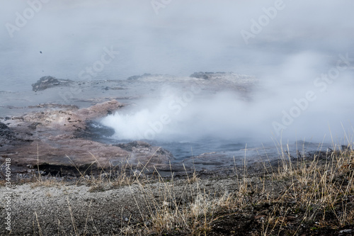 Boiling water in valcanic vent at Yellowstone