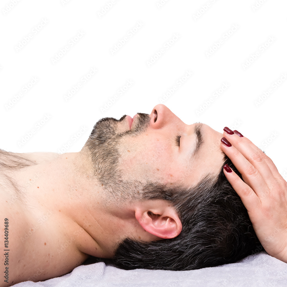 Fototapeta premium Ostheopatiebehandlung bei Mann