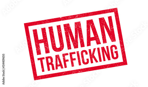 Human Trafficking rubber stamp