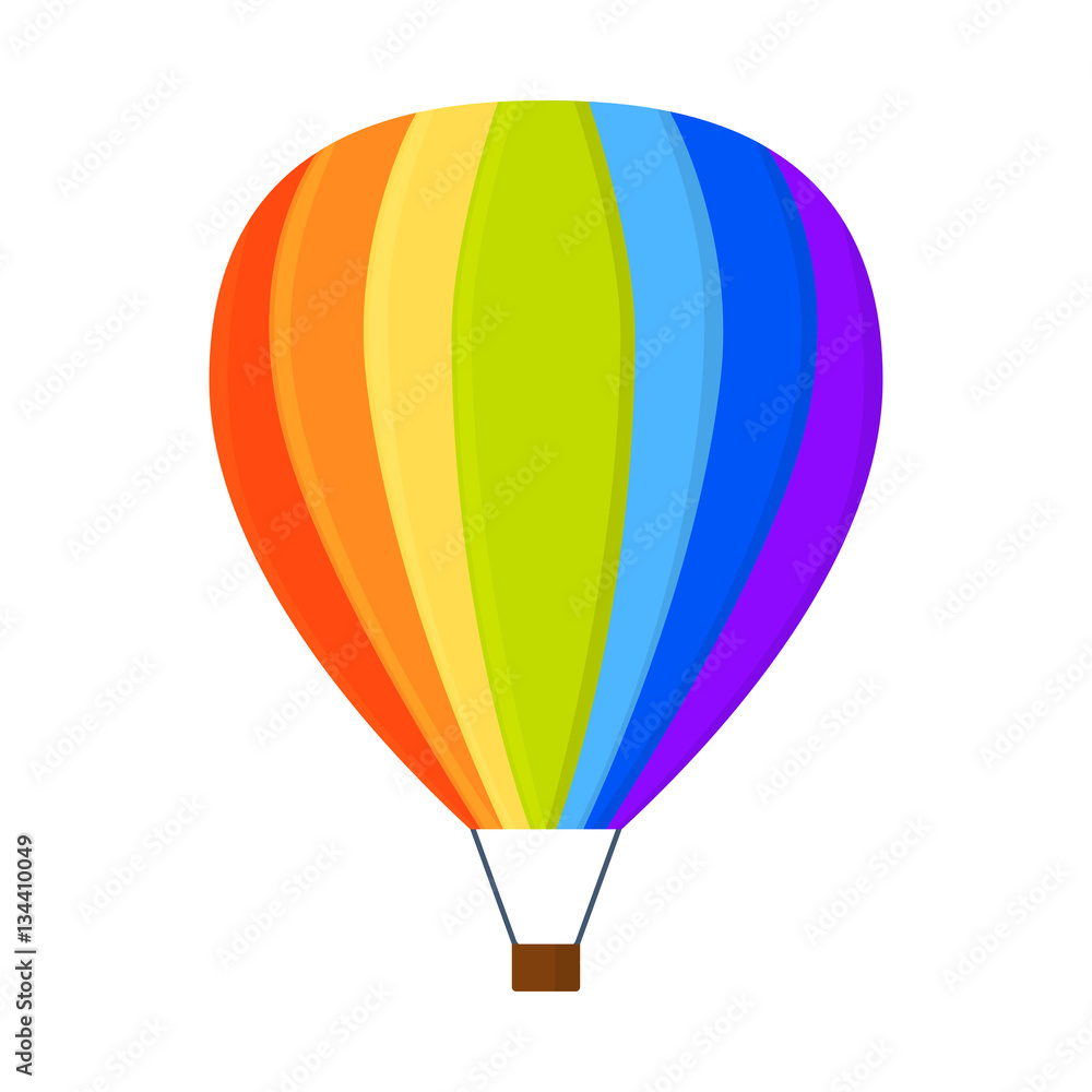 Fototapeta premium Ballon aerostat transport vector.