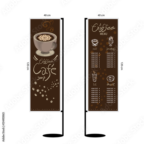 coffee menu graphic  design objects template