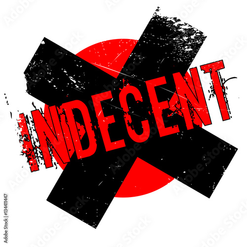 Indecent rubber stamp