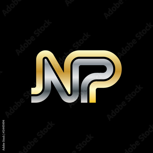 Initial Letter NP Linked Design Logo