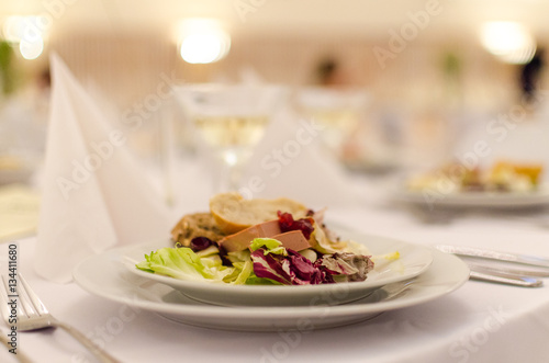 Food catering on wedding day