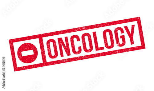 Oncology rubber stamp. Grunge design with dust scratches. Effects can be easily removed for a clean, crisp look. Color is easily changed.