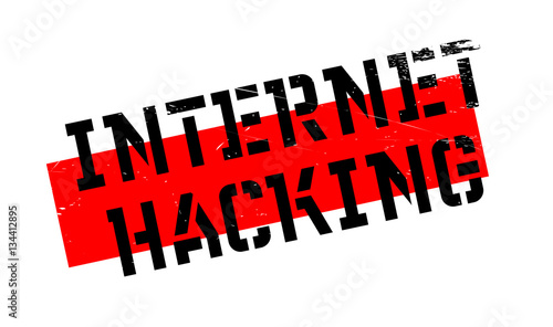 Internet Hacking rubber stamp