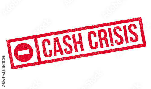 Cash Crisis rubber stamp