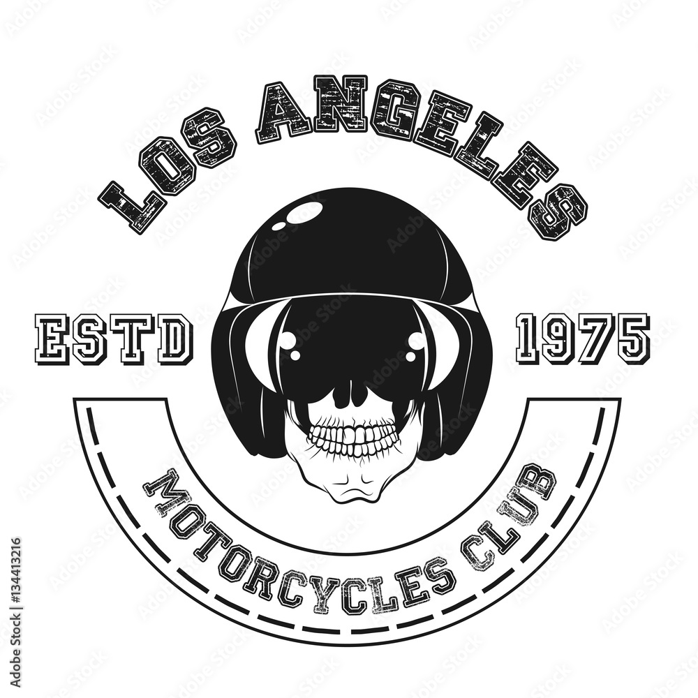 Logo For Motorcycle Club. Vector Illustration Stock Vector | Adobe Stock