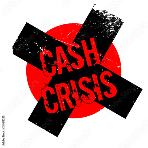 Cash Crisis rubber stamp
