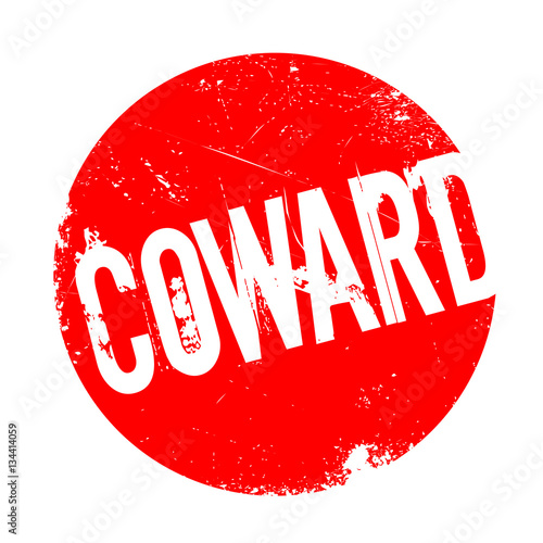 Coward rubber stamp photo