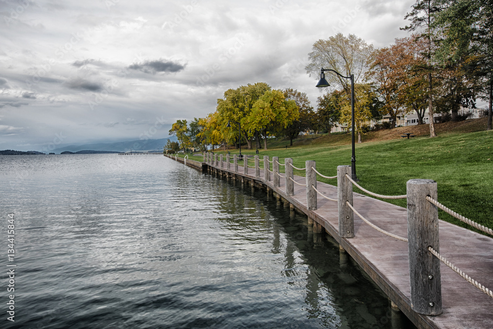 Naklejka premium Lake Board Walk