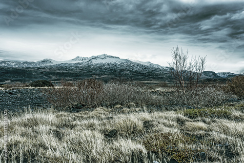 Iceland mountain landscape photo