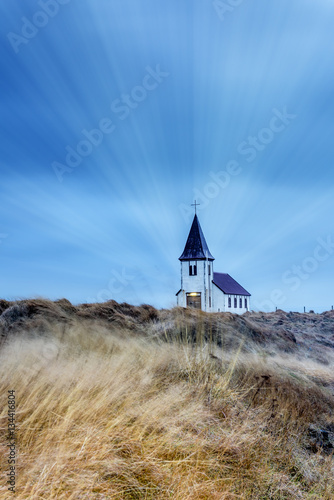 Old countryside church in Iceland