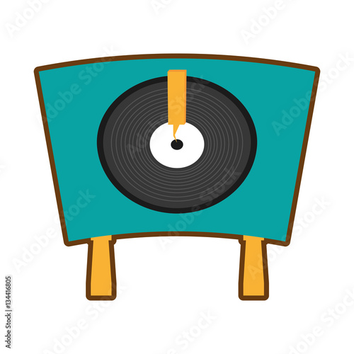 turntable vinyl record lp vector illustration eps 10