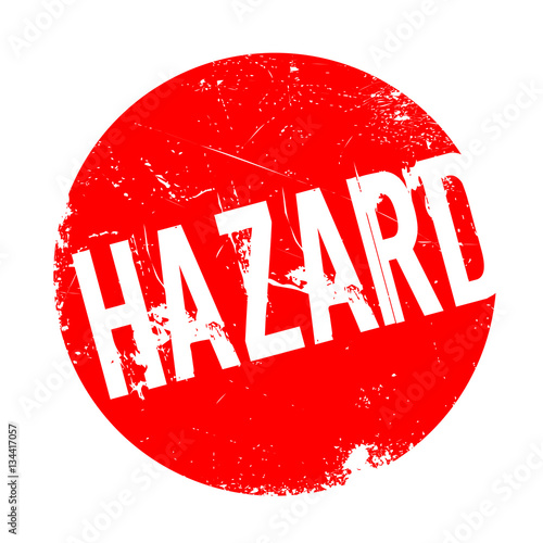 Hazard rubber stamp photo