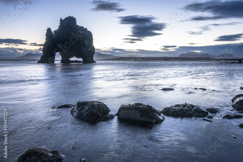 Dinosaur Rock Beach in Iceland