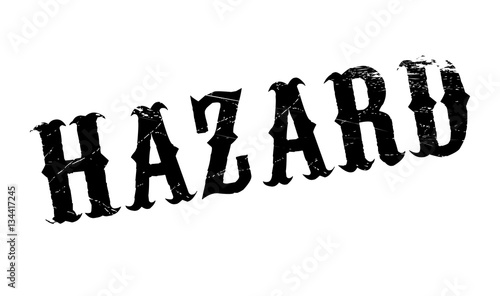 Hazard rubber stamp
